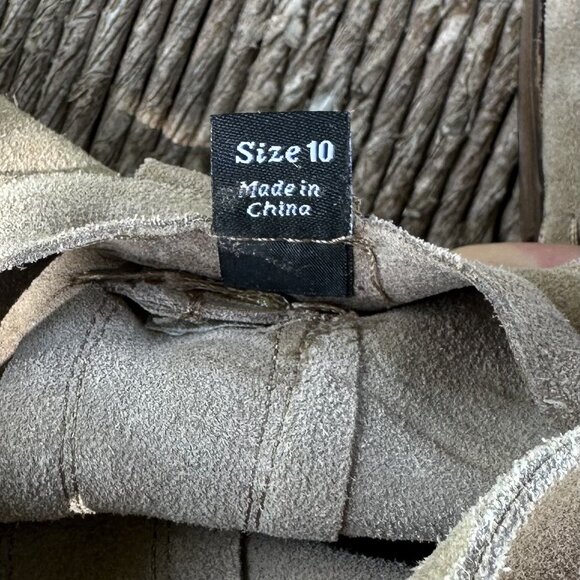 Dolce Vita Distressed Slouchy Ankle Boots Beige Size 10 SO CUTE!!!!!! - Picture 7 of 8